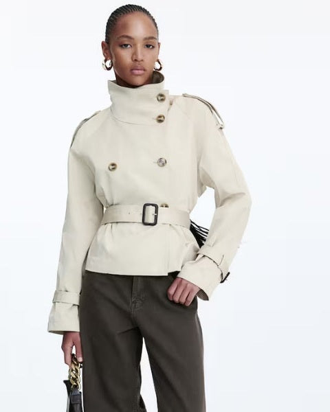 Aurazio Cappotto Trench in Twill da Donna