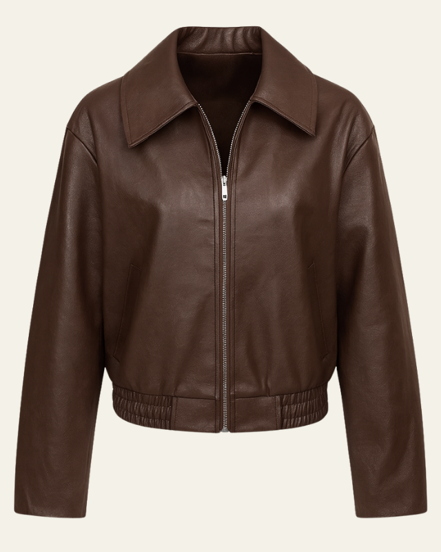 Giacca Donna in Pelle Sintetica Eleganza Urbana Versatile
