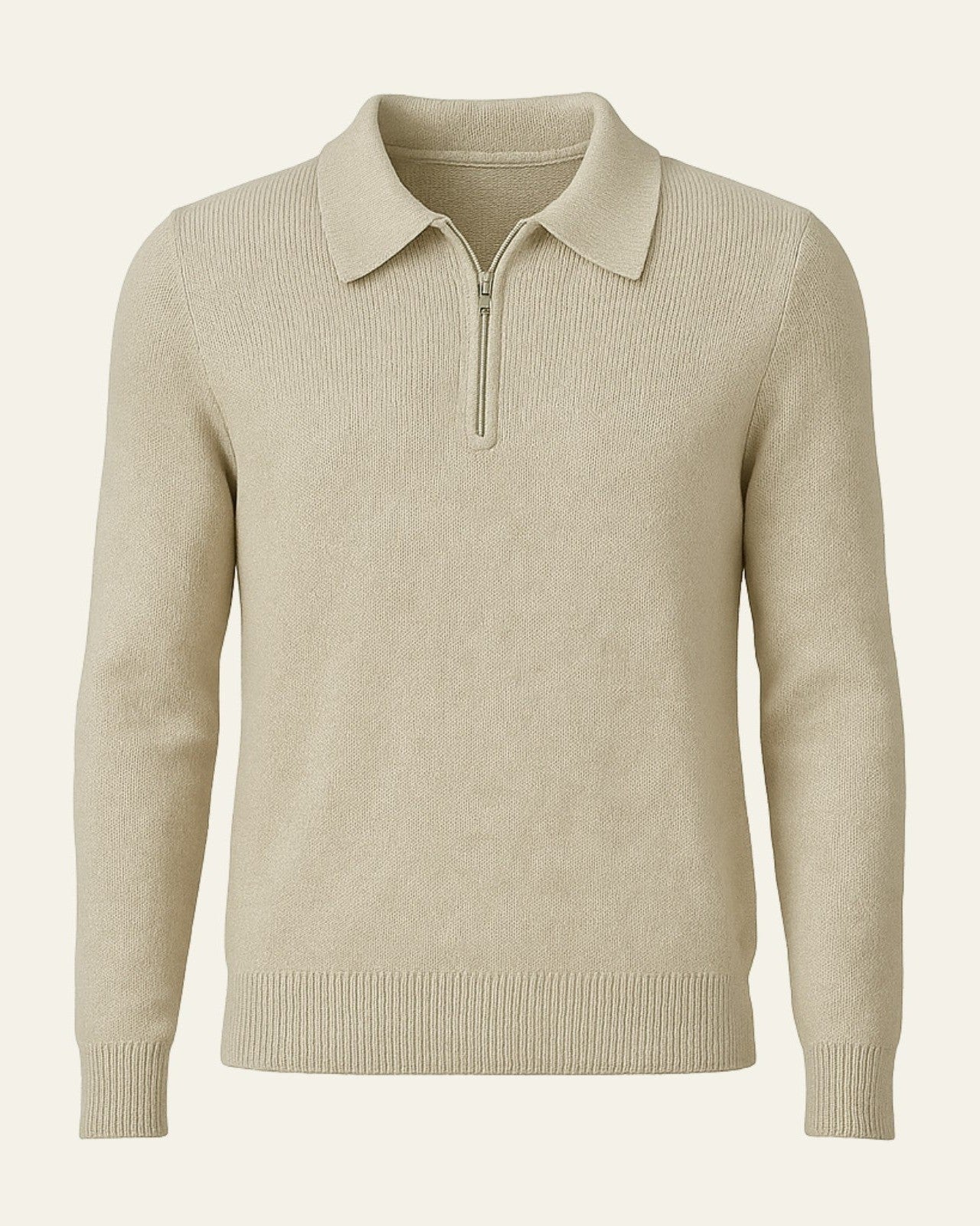 Aurazio Polo in Maglia con Zip a Quarto per uomo