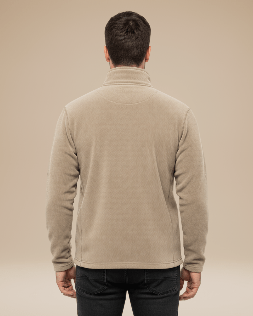 Aurazio Maglione In Pile Con Mezza Zip Unisex Caldo Leggero Per Trekking E Outdoor Protezione Collo Alto