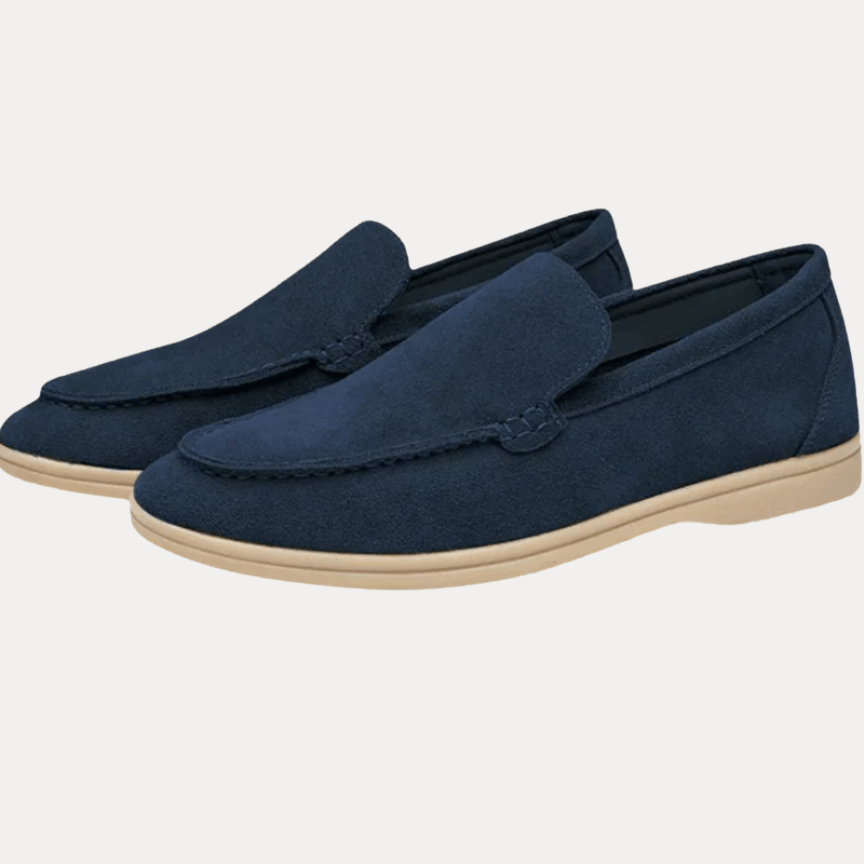 Aurazio Mocassini Classici Eleganti in Camoscio Morbido Slip On Uomo Comfort Raffinato