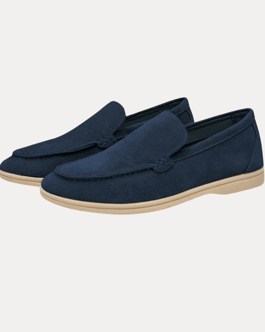 Aurazio Mocassini Classici Eleganti in Camoscio Morbido Slip On Uomo Comfort Raffinato