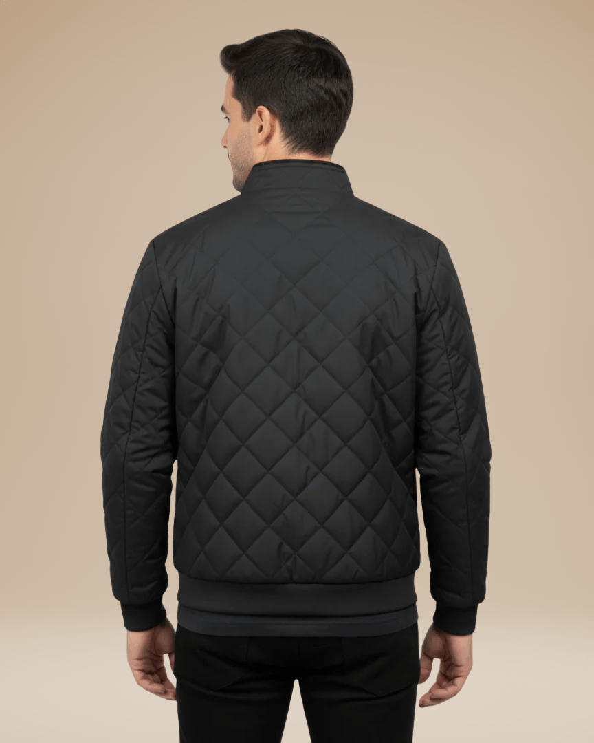 Aurazio Giacca Trapuntata Uomo Rombo Calore Leggero Imbottitura Leggera Mezza Stagione