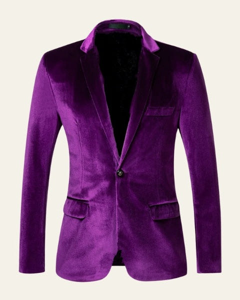 Aurazio Blazer Velvet Touch da uomo elegante