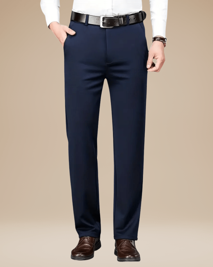 Aurazio Pantaloni Sartoriali Uomo Eleganti Con Leggera Elasticità Comfort Ufficio