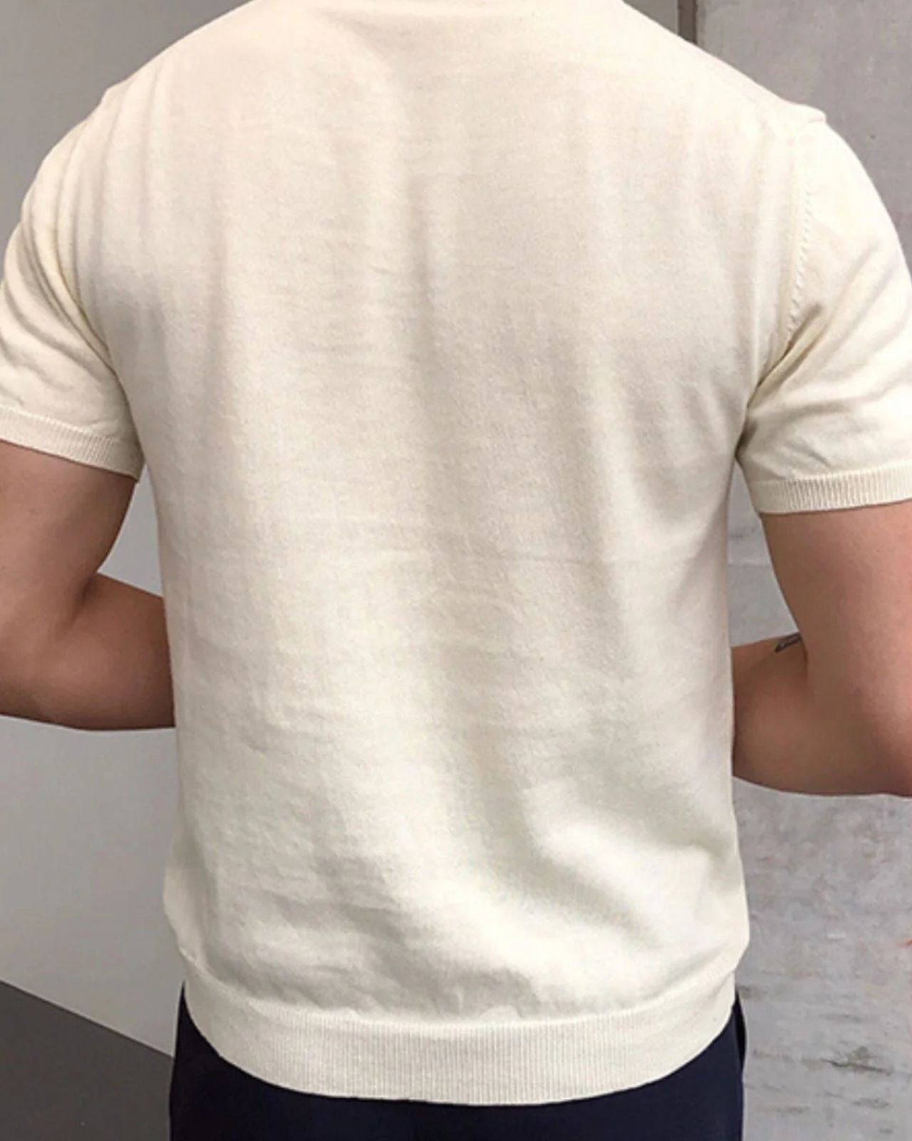 Aurazio Polo in cotone lavorato a maglia per uomo