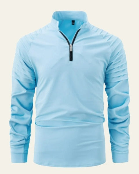 Aurazio Maglione Con Zip Frontale A Metà Da Uomo