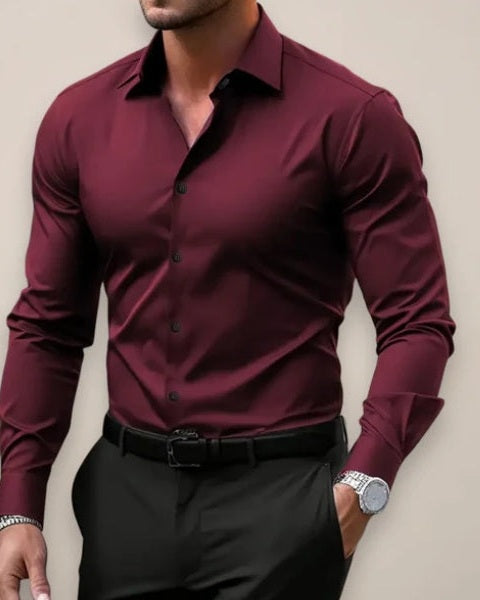 Aurazio Camicia Elasticizzata da Uomo