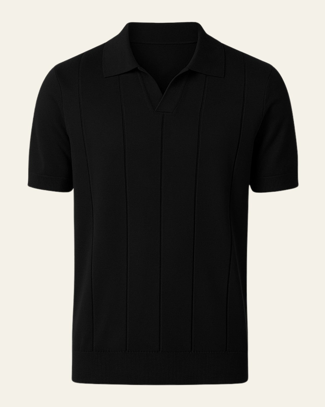 Aurazio Polo in cotone a coste da uomo casual