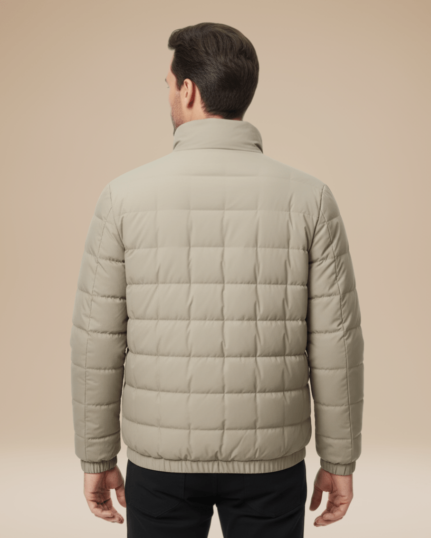 Aurazio Giubbotto Puffer Trapuntato Calore Urbano Unisex Imbottitura Leggera Fodera Interna A Nido D Ape