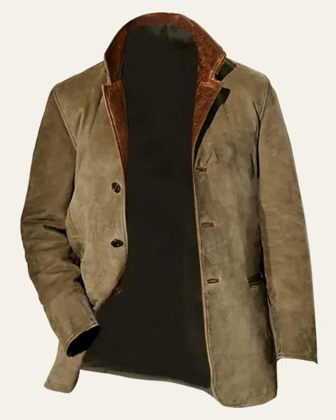 Aurazio Blazer di camoscio elegante da uomo