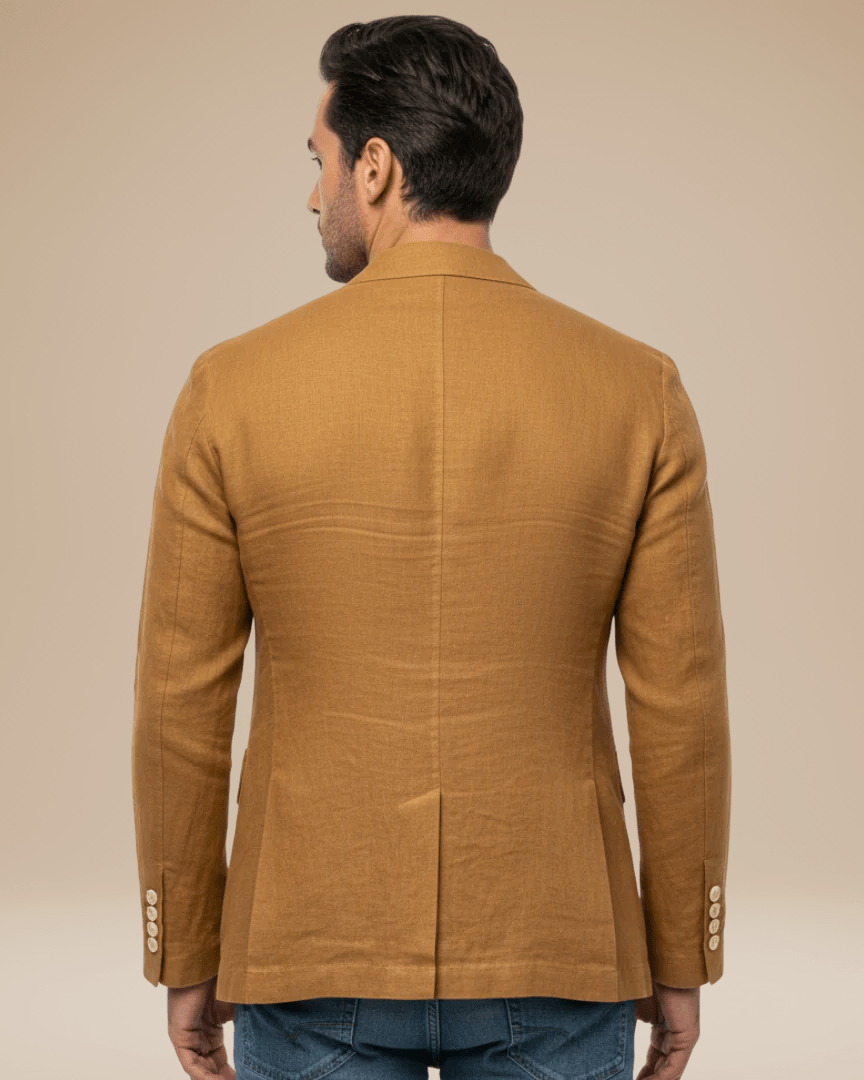 Aurazio Blazer Sartoriale Uomo Slim Fit Leggero Elegante Con Revers Classico E Chiusura A Tre Bottoni