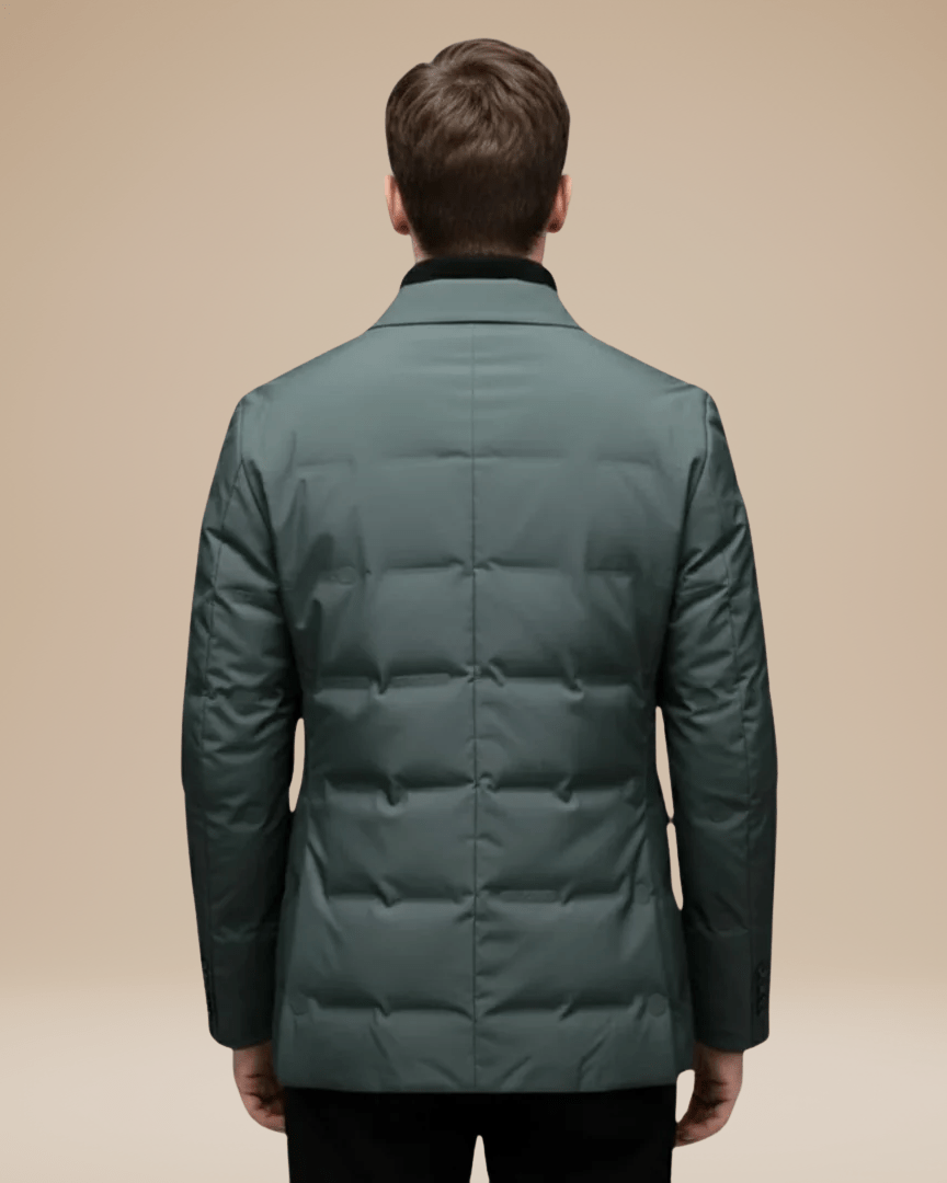 Aurazio Uomo Giacca Sartoriale Imbottita Elegante Confortevole Termica Leggera Invernale