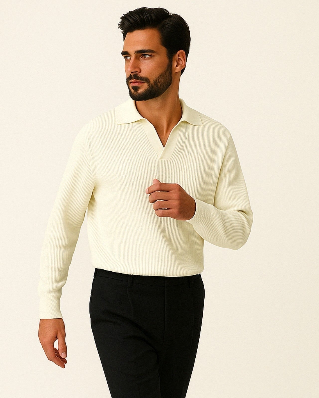 Aurazio Polo in Maglia con Scollo a V da uomo