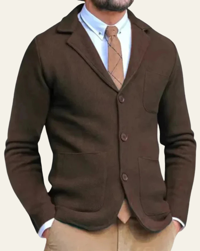 Aurazio Blazer di maglia premium per uomo
