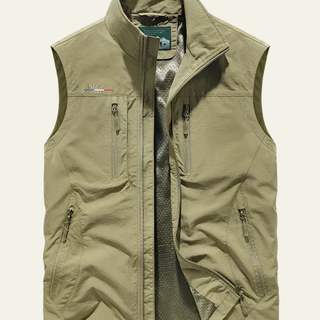 Aurazio Gilet Leggero Aderente In Tessuto Tecnico Da Uomo