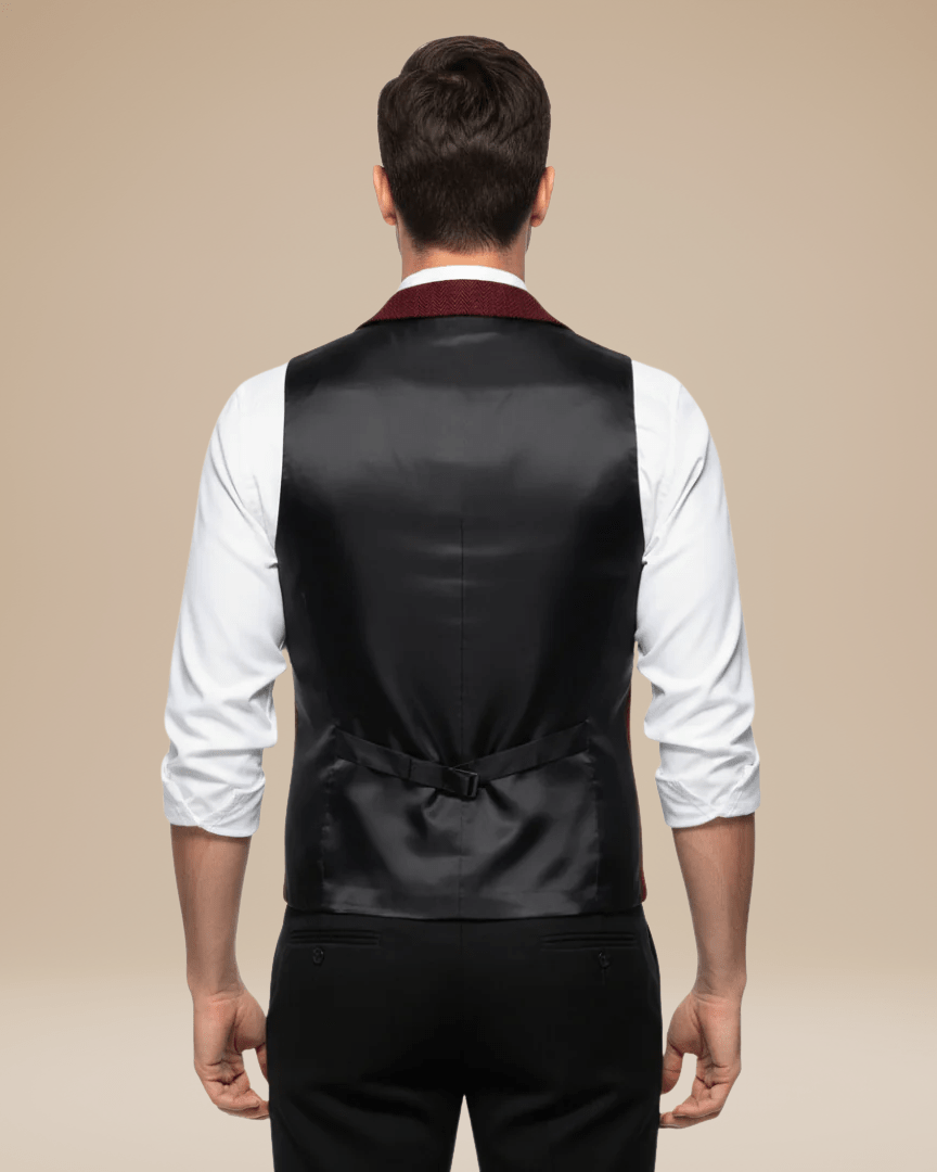 Aurazio Gilet Uomo Elegante Stile Classico Moderno Taglio Sartoriale Versatile Per Cerimonie E Lavoro