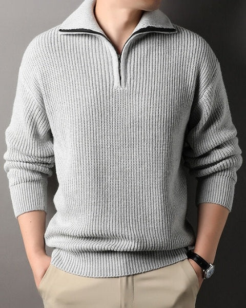 Aurazio Maglione Mezza Zip Da Uomo