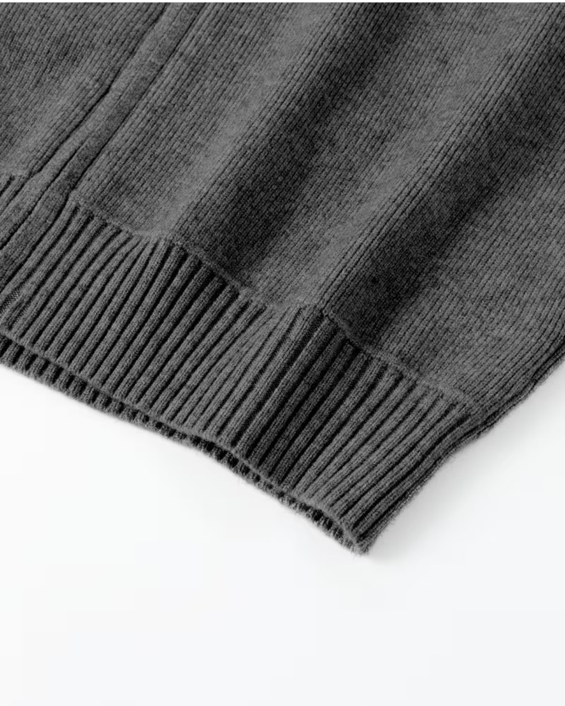 Cardigan Uomo in Maglia Full Zip Collo Alto