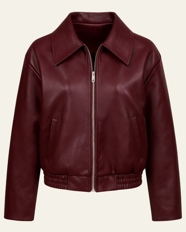 Giacca Donna in Pelle Sintetica Eleganza Urbana Versatile