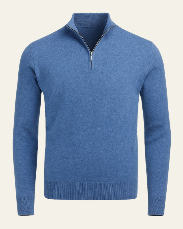 Aurazio Maglione Con Cerniera A Metà Da Uomo