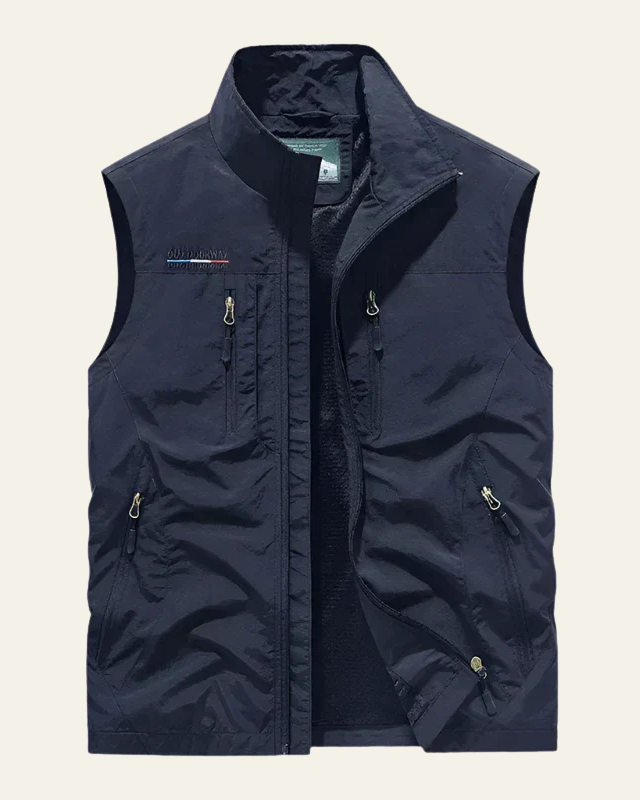 Aurazio Gilet Leggero Aderente In Tessuto Tecnico Da Uomo