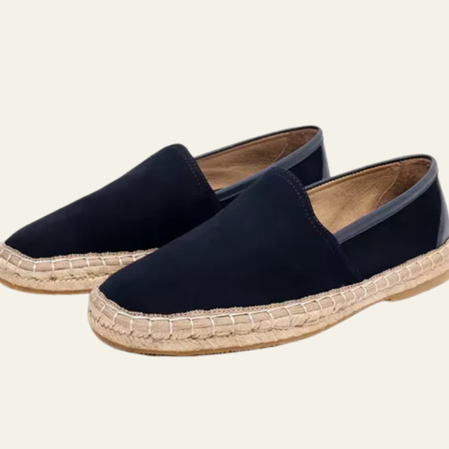 Aurazio Espadrilla Scamosciata Blu Navy per Uomo