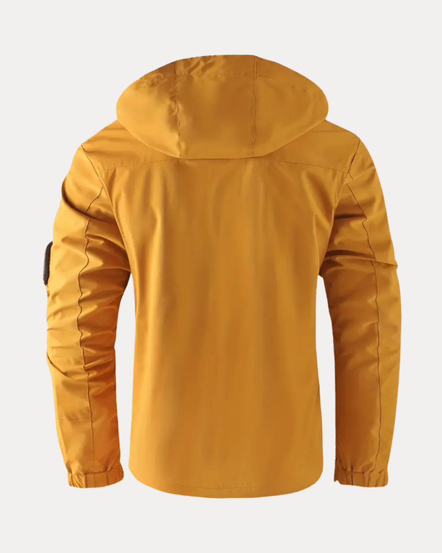 Aurazio Giacca Uomo Softshell Stile Urbano Antivento Resistente All Weather Con Zip