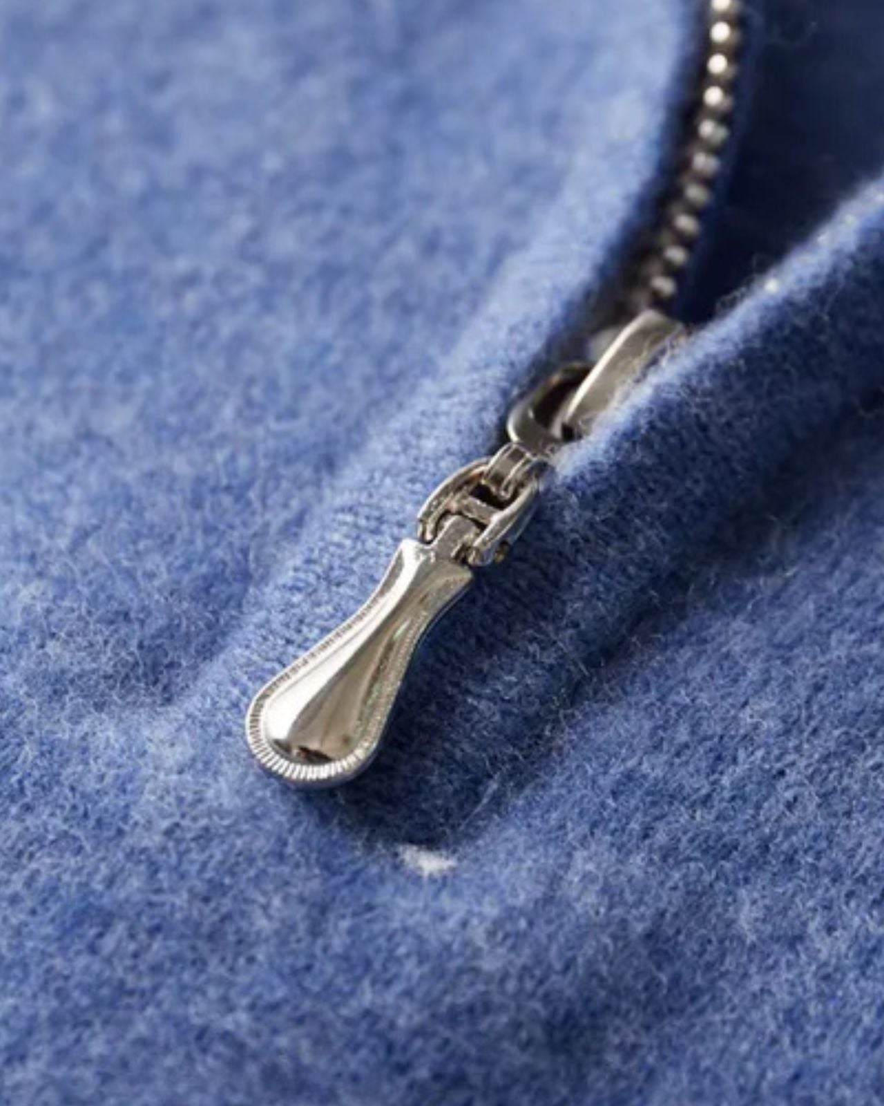 Aurazio Polo in Lana Merino con Zip da Uomo