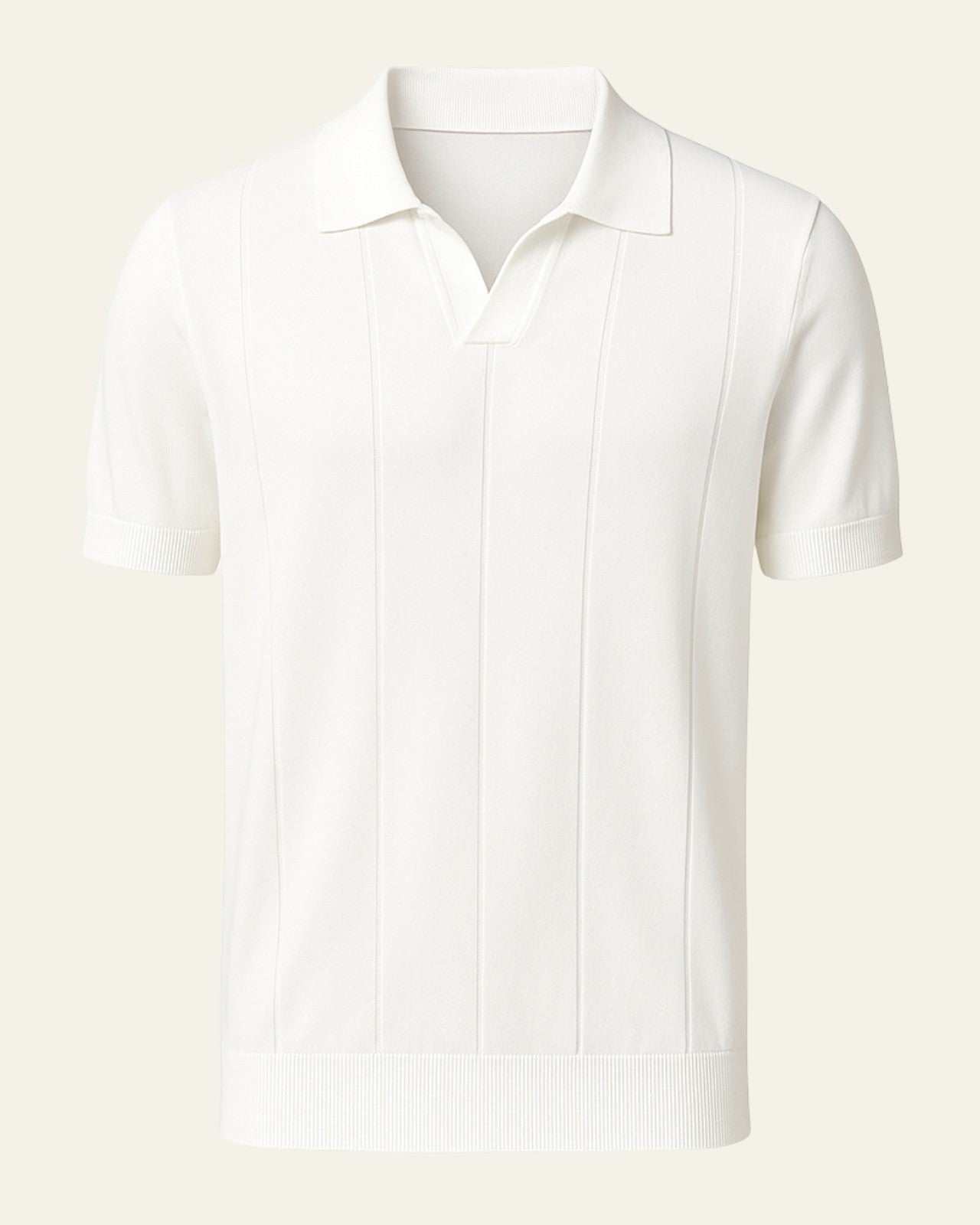 Aurazio Polo in cotone a coste da uomo casual