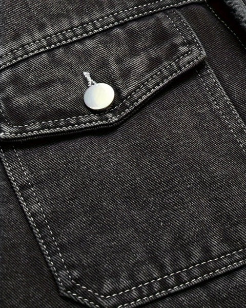 Aurazio Giacca in denim con fodera sherpa per Esploratori Urbani