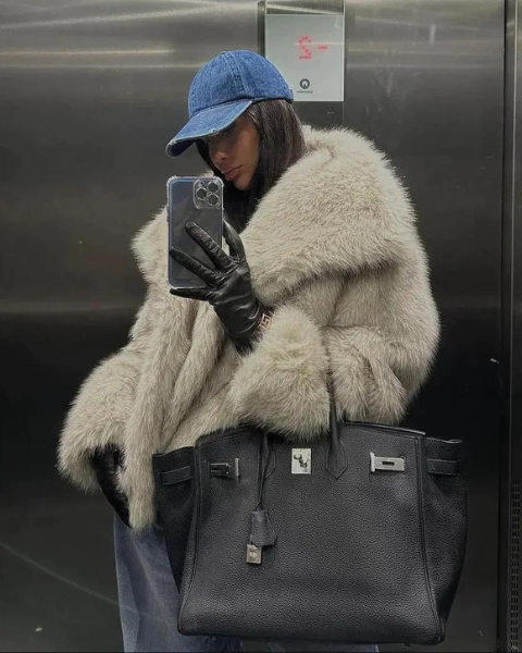 Giacca Donna in Pelliccia Sintetica Heritage Eleganza Senza Tempo