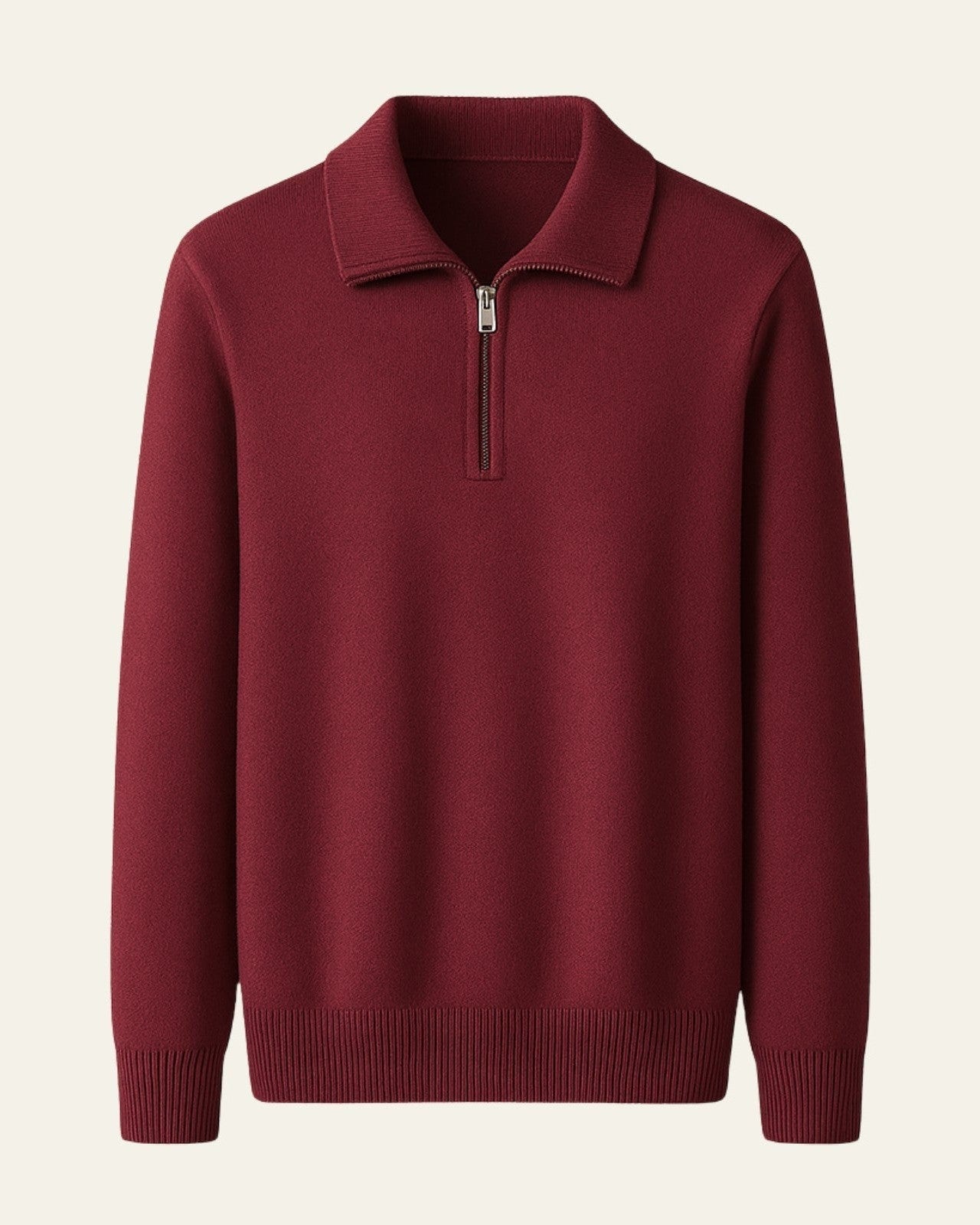 Aurazio Maglione in cashmere con zip da uomo