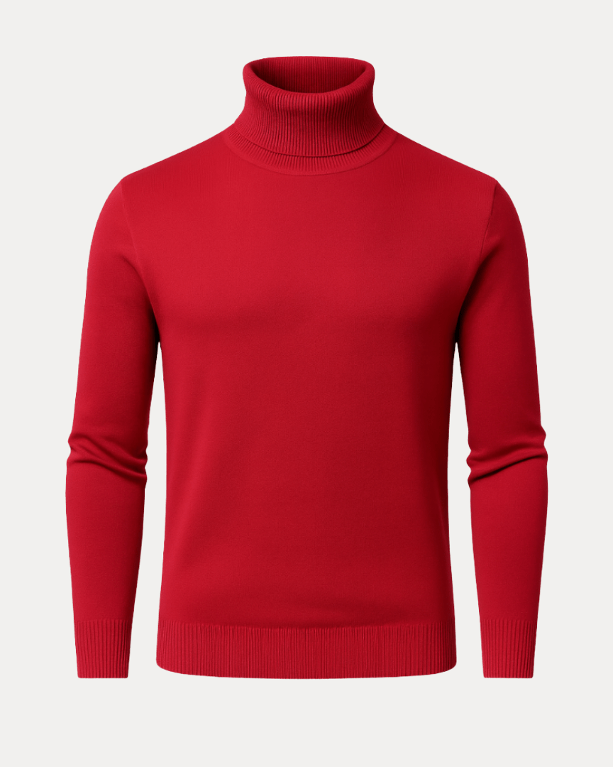 Aurazio Maglione Uomo Dolcevita Collo Alto In Maglia Fine Morbida Calda Per Lavoro E Tempo Libero