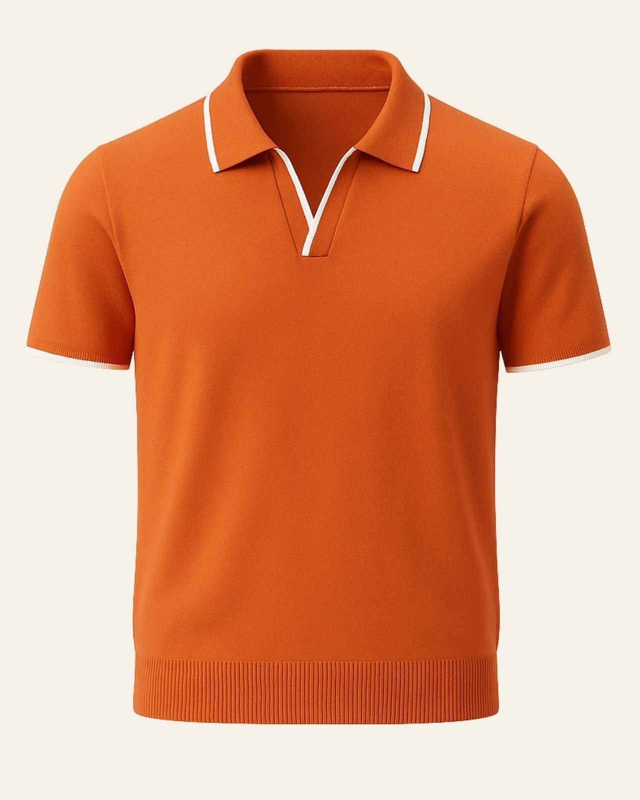 Aurazio Polo in Maglia Edge Elegante da uomo