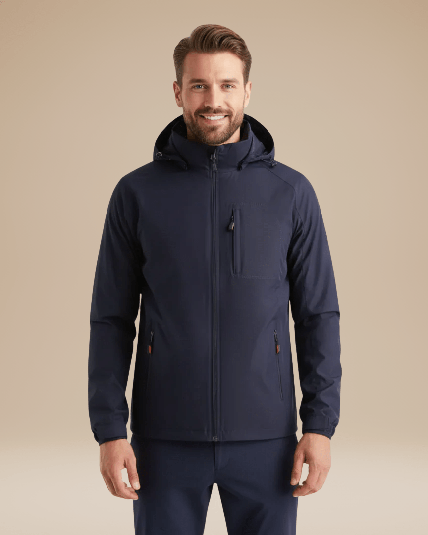 Aurazio Giacca Tecnica Da Uomo Leggera Idrorepellente Vento Pioggia Outdoor Per Escursioni All Aperto