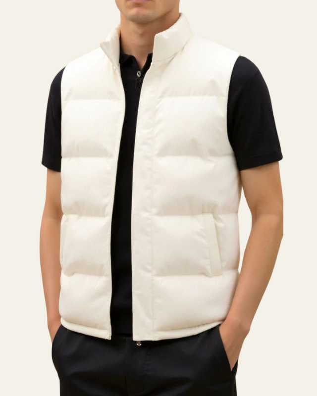 Aurazio Gilet imbottito trapuntato da uomo