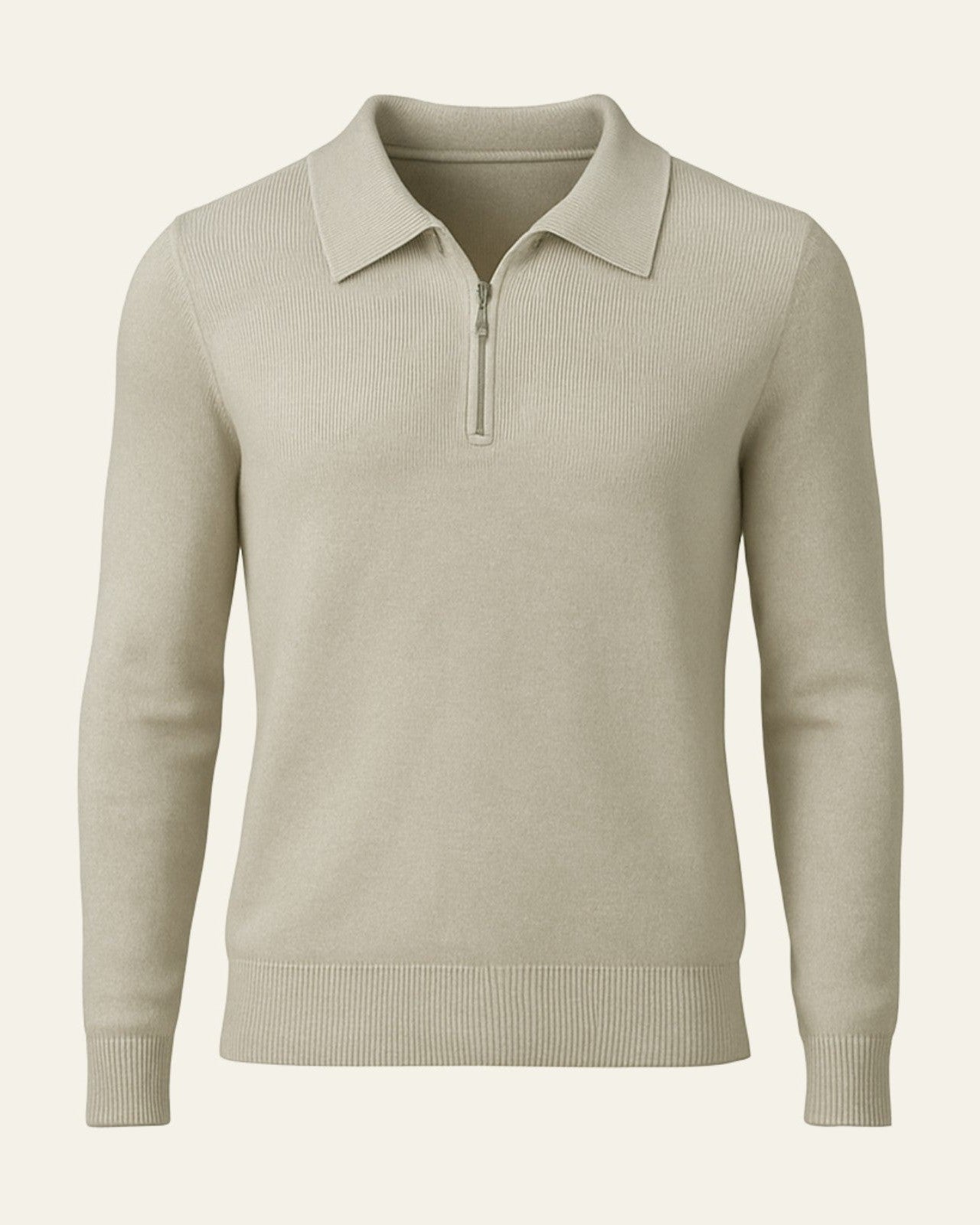 Aurazio Polo in Maglia con Zip a Quarto per uomo