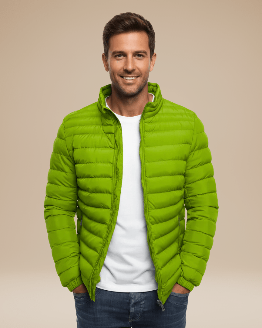 Aurazio Giacca Trapuntata Leggera Uomo Mezza Stagione Confortevole Calore Leggero E Taglio Regular