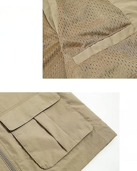 Aurazio Gilet Multitasche Leggero da uomo