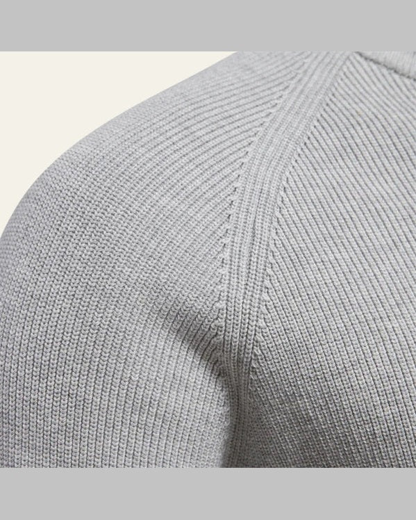 Aurazio Maglione con zip a collo alto da uomo