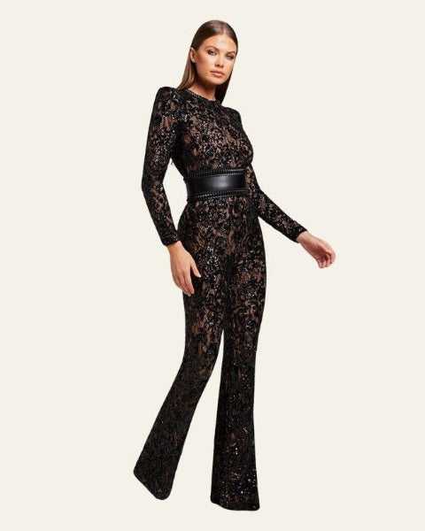 Aurazio Tuta in pizzo ricamato elegante da donna
