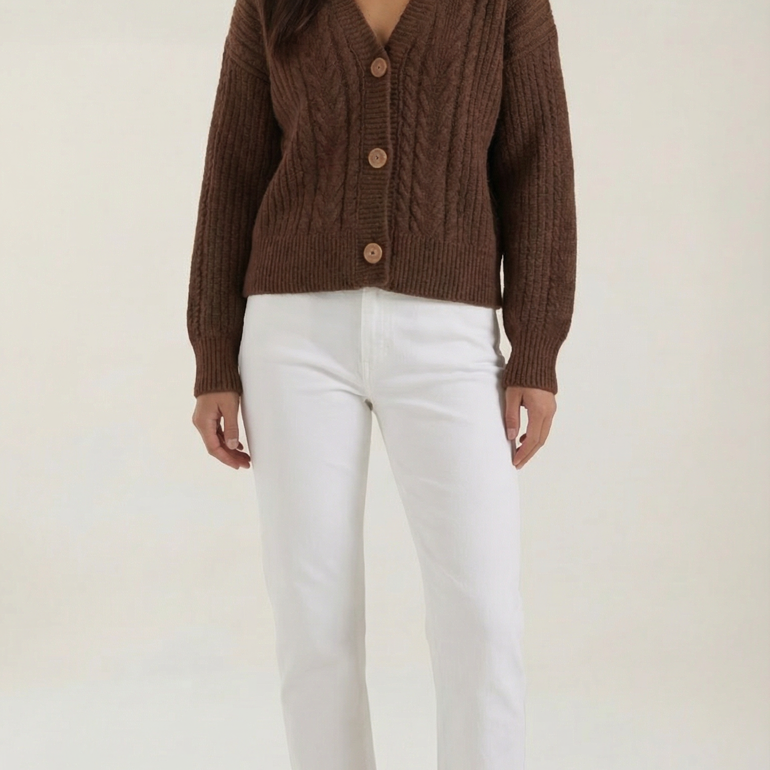 Aurazio Maglione Oversize a Treccia da Donna