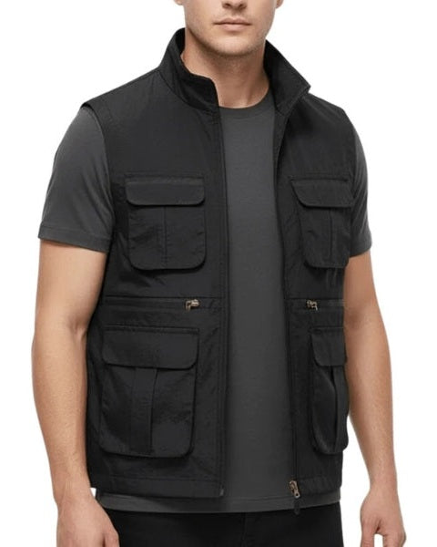 Aurazio Gilet Multitasche Leggero da uomo