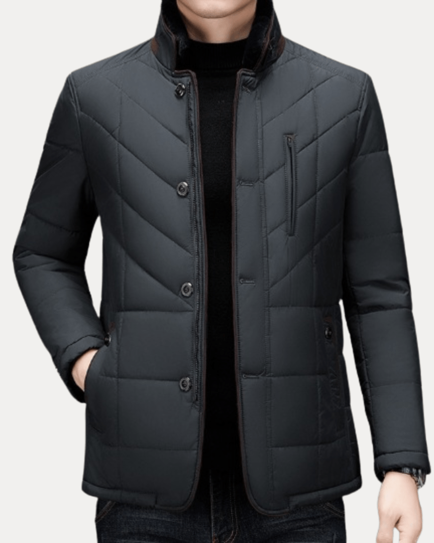 Aurazio Giacca Invernale Unisex Collo Coreano Idrorepellente Leggera Imbottitura Caldo Sobrio Per Città