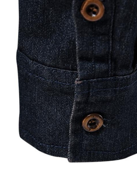 Aurazio Camicia di Jeans Classica da Uomo
