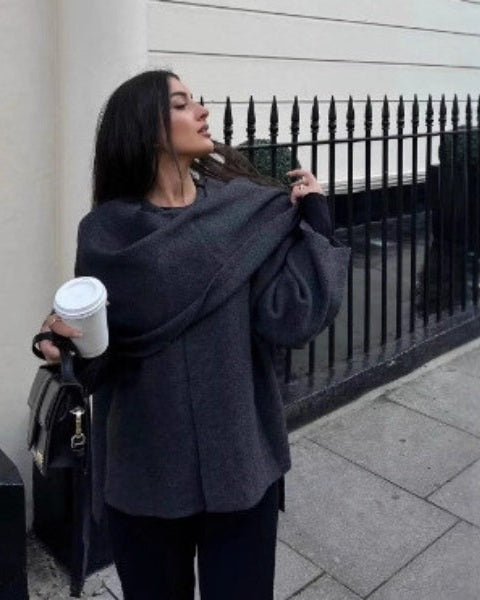 Giacca Donna in Lana Drappeggiata Calda Raffinatezza Senza Tempo