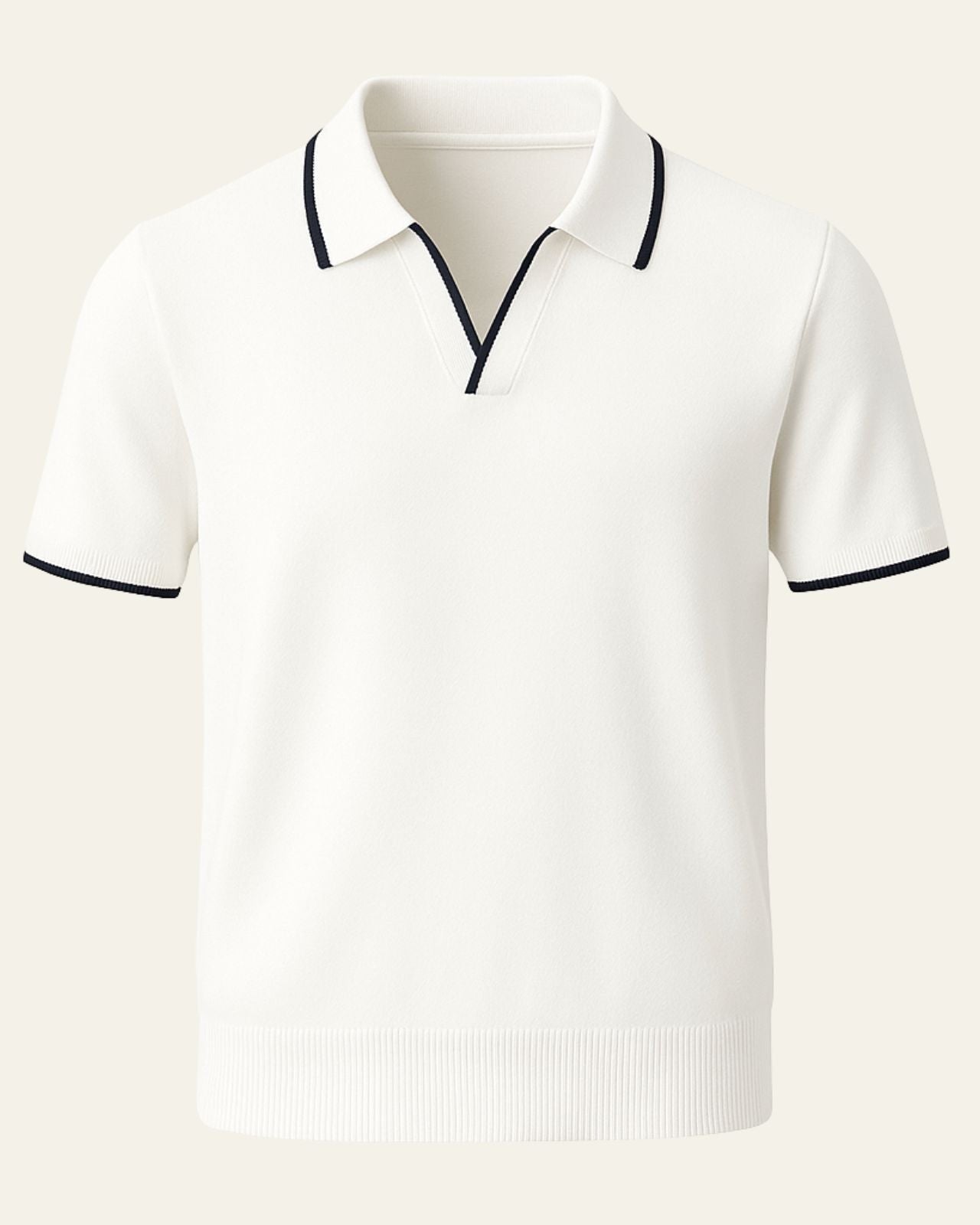 Aurazio Polo in Maglia Edge Elegante da uomo