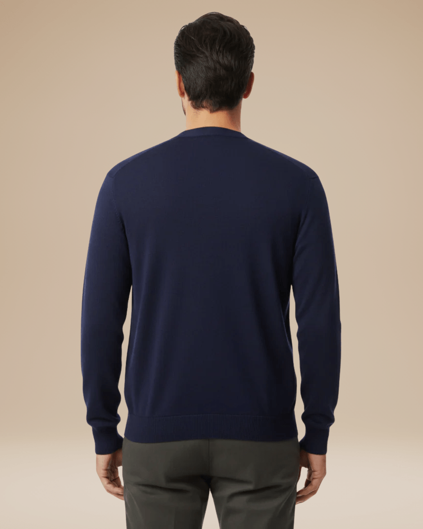 Aurazio Cardigan Uomo Misto Cashmere Elegante Scollo A V Bottoni Comfort Tutto Il Giorno