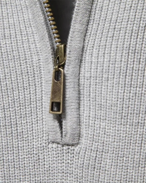 Aurazio Maglione con zip a collo alto da uomo